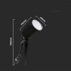 Oprawa gruntowa ogrodowa wbijana LED smart WI-FI V-TAC 7W Amazon Alexa Google Home VT-5167 RGB+3000K-6500K 520lm